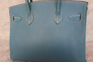 HERMES BIRKIN 30 Chevre myzore goatskim Blue jean □C刻印 Hand bag 500070148