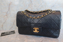 Load image into Gallery viewer, CHANEL Matelasse double flap double chain shoulder bag Lambskin Black/Gold hadware Shoulder bag 600050231
