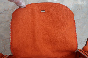 HERMES LINDY 34 Clemence leather Orange □N刻印 Shoulder bag 600080106