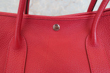 Load image into Gallery viewer, HERMES  GARDEN PARTY PM Negonda leather Rouge casaque □R Engraving Tote bag 700030222
