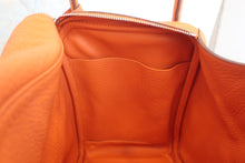 Load image into Gallery viewer, HERMES LINDY 34 Clemence leather Orange □N Engraving Shoulder bag 600080106
