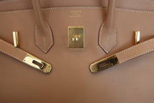 将图片加载到图库查看器，HERMES BIRKIN 35 Graine Couchevel leather Natural □D刻印 Hand bag 600100132
