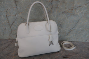 HERMES／エルメス ボリード31 トリヨンクレマンス ホワイト □L刻印 ショルダーバッグ 700090094