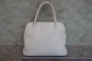 HERMES／エルメス ボリード31 トリヨンクレマンス ホワイト □L刻印 ショルダーバッグ 700090094