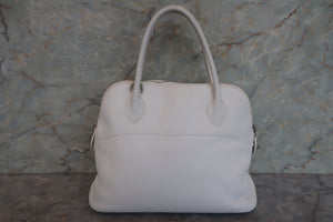 HERMES／エルメス ボリード31 トリヨンクレマンス ホワイト □L刻印 ショルダーバッグ 700090094