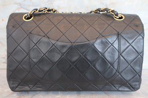 CHANEL/シャネル マトラッセWフラップWチェーンショルダーバッグ ラムスキン ブラック/ゴールド金具 ショルダーバッグ 700070050