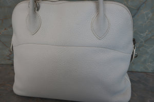 HERMES／エルメス ボリード31 トリヨンクレマンス ホワイト □L刻印 ショルダーバッグ 700090094