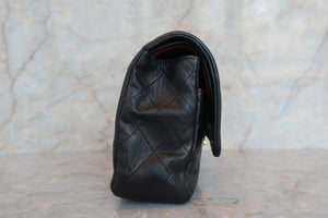 CHANEL/シャネル マトラッセWフラップWチェーンショルダーバッグ ラムスキン ブラック/ゴールド金具 ショルダーバッグ 700070050