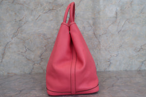 HERMES GARDEN PARTY PM Epsom leather Rose azalee A刻印 Tote bag 600090151