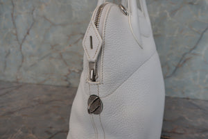 HERMES／エルメス ボリード31 トリヨンクレマンス ホワイト □L刻印 ショルダーバッグ 700090094
