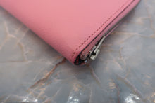 Load image into Gallery viewer, HERMES Azapp Long Silkin Epsom leather/Silk Rose confetti T Engraving Wallet 600080095
