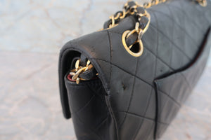 CHANEL/シャネル マトラッセWフラップWチェーンショルダーバッグ ラムスキン ブラック/ゴールド金具 ショルダーバッグ 700070050