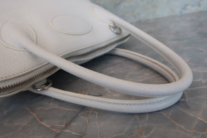 HERMES／エルメス ボリード31 トリヨンクレマンス ホワイト □L刻印 ショルダーバッグ 700090094