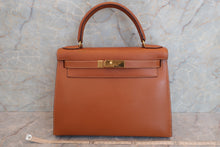 将图片加载到图库查看器，HERMES KELLY 32 Graine Couchevel leather Gold 〇U刻印 Shoulder bag 600100182
