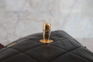 CHANEL/シャネル マトラッセWフラップWチェーンショルダーバッグ ラムスキン ブラック/ゴールド金具 ショルダーバッグ 700070050