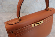 将图片加载到图库查看器，HERMES KELLY 32 Graine Couchevel leather Gold 〇U刻印 Shoulder bag 600100182
