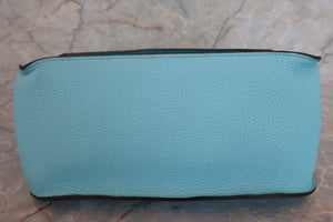 HERMES／エルメス ジプシエール30 トリヨンクレマンス/ヴォースイフト ブルーアトール T刻印 ショルダーバッグ 700030131
