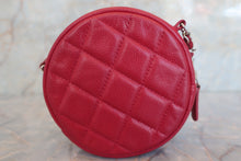 Load image into Gallery viewer, CHANEL Matelasse round chain shoulder bag Caviar skin Red/Silver hadware Shoulder bag 600040067
