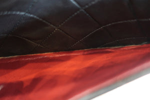 CHANEL/シャネル マトラッセWフラップWチェーンショルダーバッグ ラムスキン ブラック/ゴールド金具 ショルダーバッグ 700070050