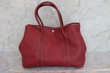 将图片加载到图库查看器，HERMES GARDEN PARTY PM Negonda leather Rouge H □K刻印 Tote bag 600090163
