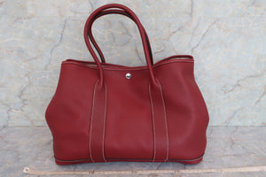 HERMES GARDEN PARTY PM Negonda leather Rouge H □K刻印 Tote bag 600090163