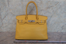 Load image into Gallery viewer, HERMES BIRKIN 30 Clemence leather Soleil □M Engraving Hand bag 800010001
