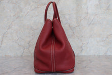 将图片加载到图库查看器，HERMES GARDEN PARTY PM Negonda leather Rouge H □K刻印 Tote bag 600090163
