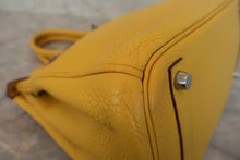 Load image into Gallery viewer, HERMES BIRKIN 30 Clemence leather Soleil □M Engraving Hand bag 800010001
