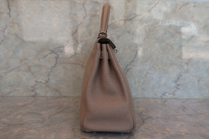 HERMES／エルメス ケリー28 トリヨンクレマンス トゥルティエールグレー □P刻印 ショルダーバッグ 700050289