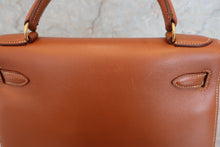 将图片加载到图库查看器，HERMES KELLY 32 Graine Couchevel leather Gold 〇U刻印 Shoulder bag 600100182
