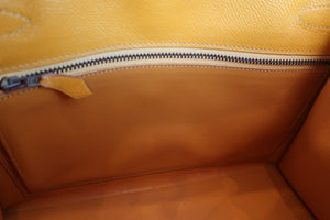 HERMES／エルメス ケリー28 クシュベル ジョーヌ 〇Z刻印 ショルダーバッグ 700080126