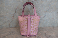 将图片加载到图库查看器，HERMES PICOTIN LOCK Micro（micro） Lucky Daisy Swift leather Chai/Pink/White U刻印 Hand bag 600100198
