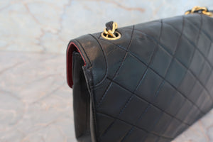 CHANEL/シャネル マトラッセチェーンショルダーバッグ ラムスキン ブラック/ゴールド金具 ショルダーバッグ 700080060