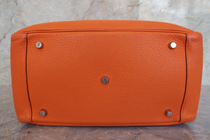 HERMES／エルメス リンディ34 トリヨンクレマンス オレンジ □M刻印 ショルダーバッグ 700090073