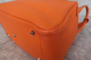 HERMES／エルメス リンディ34 トリヨンクレマンス オレンジ □M刻印 ショルダーバッグ 700090073