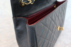 CHANEL Big Matelasse single flap chain shoulder bag Lambskin Black/Gold hadware Shoulder bag 600050157