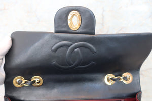 CHANEL Big Matelasse single flap chain shoulder bag Lambskin Black/Gold hadware Shoulder bag 600050157