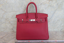 將圖片載入圖庫檢視器 HERMES／エルメス バーキン25 トゴ ルビー □N刻印 ハンドバッグ 700060001
