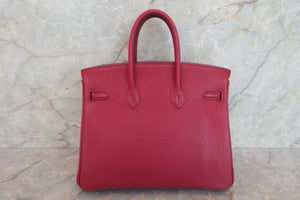 HERMES／エルメス バーキン25 トゴ ルビー □N刻印 ハンドバッグ 700060001