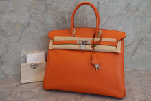 将图片加载到图库查看器，HERMES BIRKIN 35 Epsom leather Orange □I刻印 Hand bag 600100172
