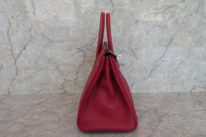 HERMES／エルメス バーキン25 トゴ ルビー □N刻印 ハンドバッグ 700060001