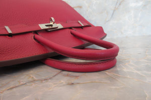 HERMES／エルメス バーキン25 トゴ ルビー □N刻印 ハンドバッグ 700060001