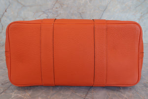 HERMES／エルメス ガーデンパーティPM ネゴンダ オレンジポピー □R刻印 トートバッグ 700030103