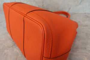 HERMES／エルメス ガーデンパーティPM ネゴンダ オレンジポピー □R刻印 トートバッグ 700030103