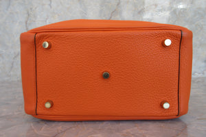 HERMES／エルメス リンディ26 トリヨンクレマンス オレンジ □M刻印 ショルダーバッグ 700060071