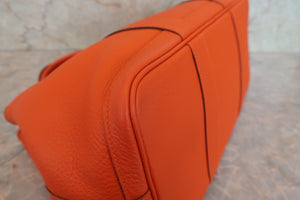 HERMES／エルメス ガーデンパーティPM ネゴンダ オレンジポピー □R刻印 トートバッグ 700030103