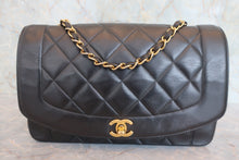 画像をギャラリービューアに読み込む, CHANEL/シャネル ダイアナマトラッセチェーンショルダーバッグ ラムスキン ブラック/ゴールド金具 ショルダーバッグ 800060186
