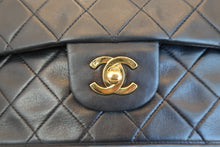 將圖片載入圖庫檢視器 CHANEL/シャネル マトラッセＷフラップＷチェーンショルダーバッグ ラムスキン ブラック/ゴールド金具 ショルダーバッグ 800080031
