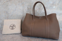 将图片加载到图库查看器，HERMES GARDEN PARTY PM Negonda leather Etoupe gray □M刻印 Tote bag 600060213
