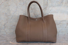 将图片加载到图库查看器，HERMES GARDEN PARTY PM Negonda leather Etoupe gray □M刻印 Tote bag 600060213
